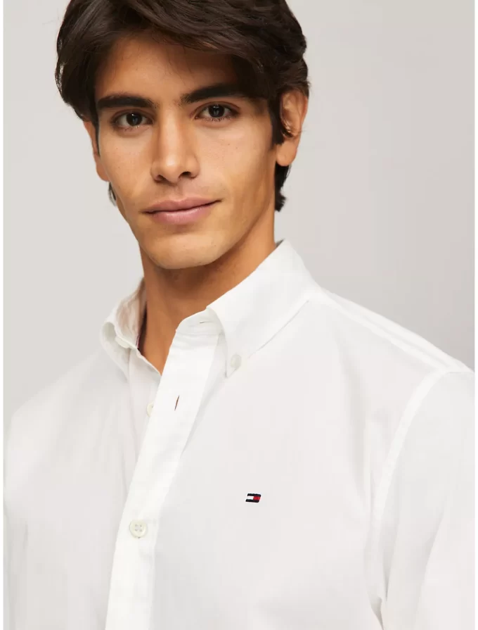 Camisa Regular Fit Masculina Tommy Hilfiger  - Branca - Image 2