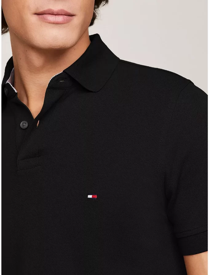 Camisa Polo Regular Fit  Masculina Tommy Hilfiger  - Preta - Image 2