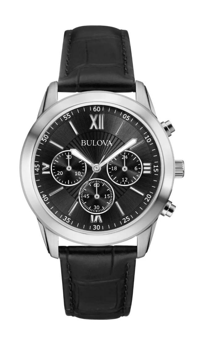 Relógio Masculino Bulova Chronograph 40MM - Modelo 96A173 - Preto