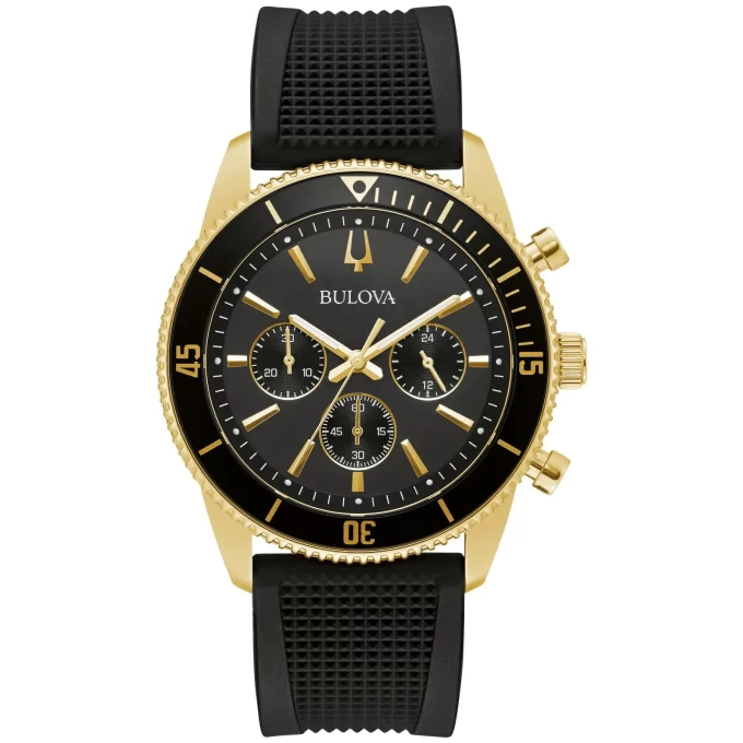 Relógio Masculino Bulovo Marine Star 42MM - Modelo 98A250 - Preto