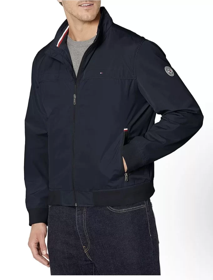 Jaqueta Masculina Tommy Hilfiger Bomber - Preta